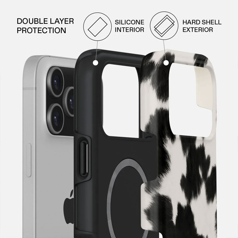 Burga iPhone 17 Pro Max Tough Fashion Deksel - MagSafe Kompatibel - Achromatic