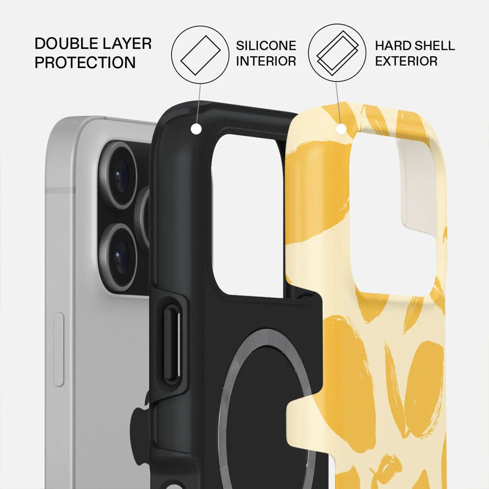 Burga iPhone 17 Pro Tough Fashion Deksel - MagSafe Kompatibel - Lemon Tart