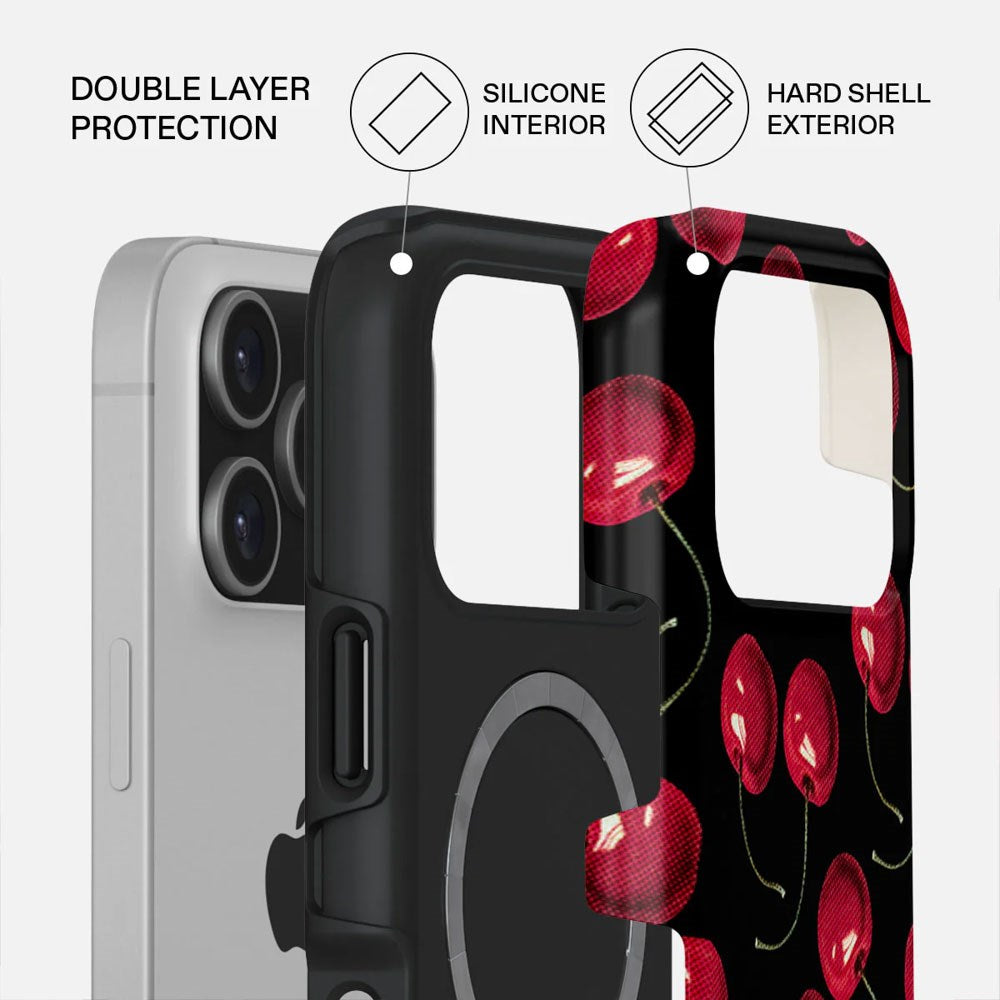 Burga iPhone 17 Pro Tough Fashion Deksel - MagSafe Kompatibel - Cherrybomb