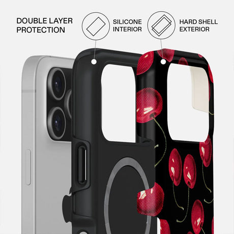 Burga iPhone 17 Pro Tough Fashion Deksel - MagSafe Kompatibel - Cherrybomb