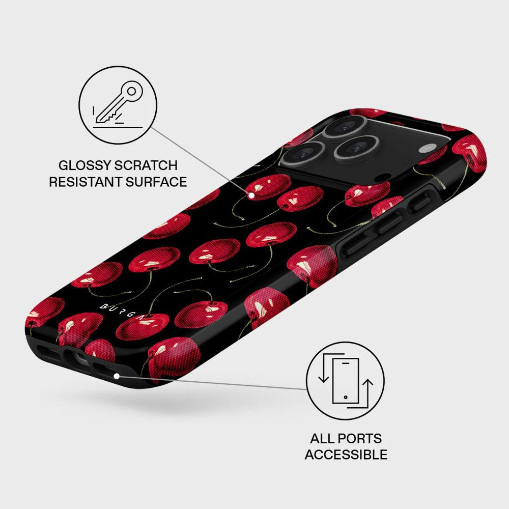 Burga iPhone 17 Pro Tough Fashion Deksel - MagSafe Kompatibel - Cherrybomb