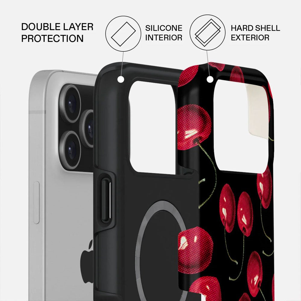 Burga iPhone 17 Pro Max Tough Fashion Deksel - MagSafe Kompatibel - Cherrybomb