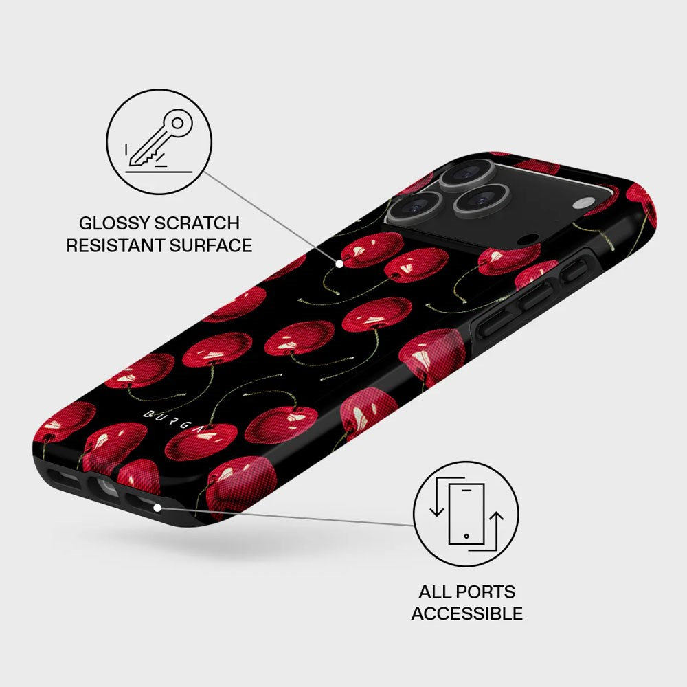 Burga iPhone 17 Pro Max Tough Fashion Deksel - MagSafe Kompatibel - Cherrybomb