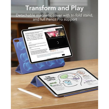 ESR iPad Air 11" (2026 / 2025 / 2024) / Air (2022 / 2020) Rebound Magnetic Flip Deksel - Blå