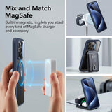 ESR iPhone 15 Pro Classic Hybrid Deksel - MagSafe Kompatibel - Gjennomsiktig / Blå