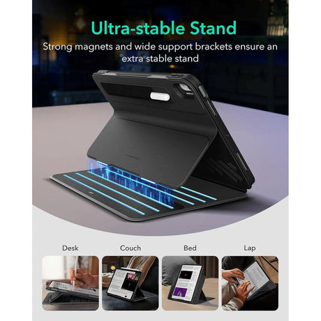 ESR iPad Air 11" (2026 / 2025 / 2024) / Air 10.9" (2022 / 2020) Shift Flip Deksel med Avtakbart Deksel - Svart
