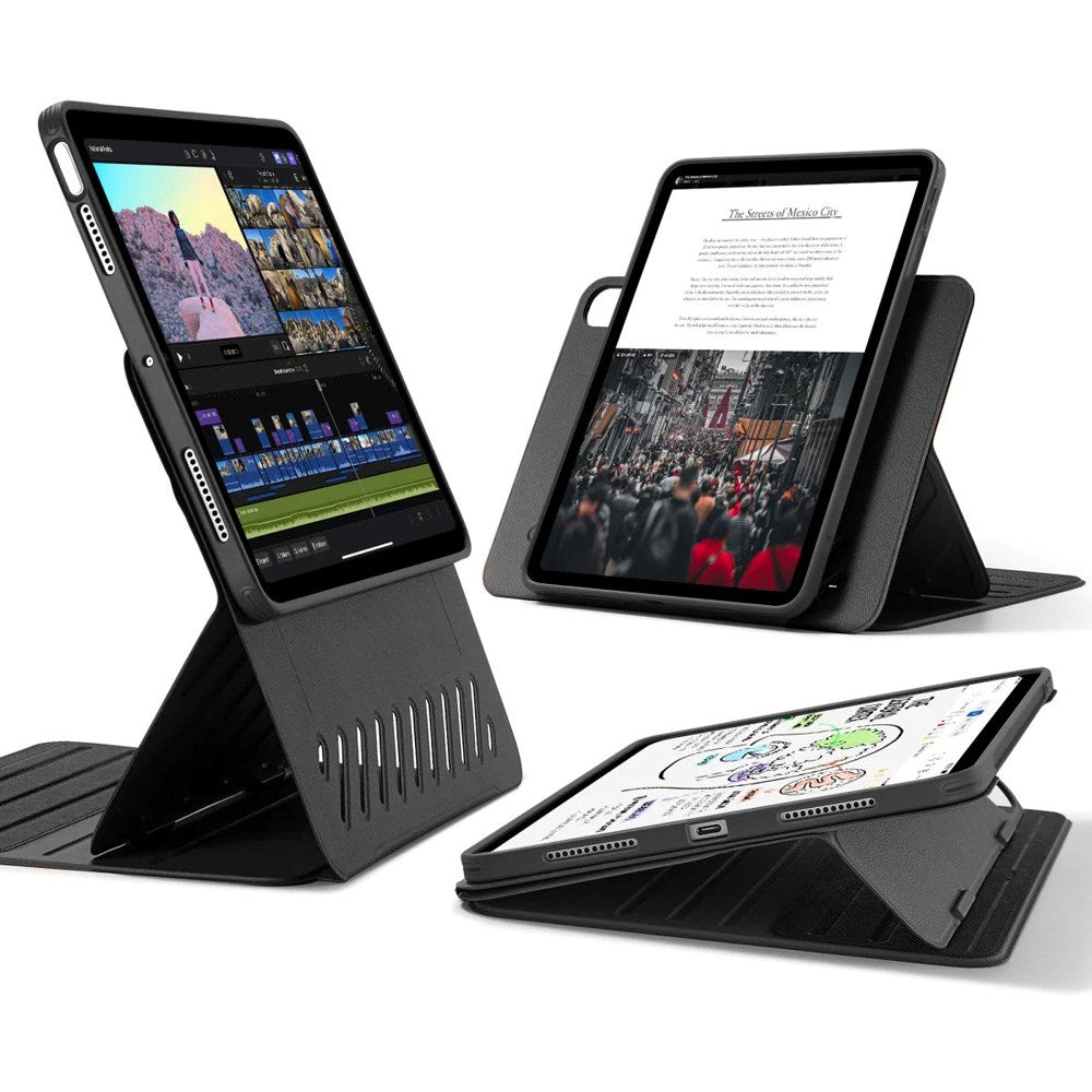 ESR iPad Air 11" (2026 / 2025 / 2024) / Air 10.9" (2022 / 2020) Shift Flip Deksel med Avtakbart Deksel - Svart