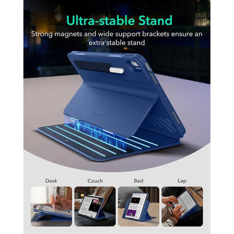 ESR iPad Air 11" (2026 / 2025 / 2024) / Air 10.9" (2022 / 2020) Shift Flip Deksel med Avtakbart Deksel - Blå