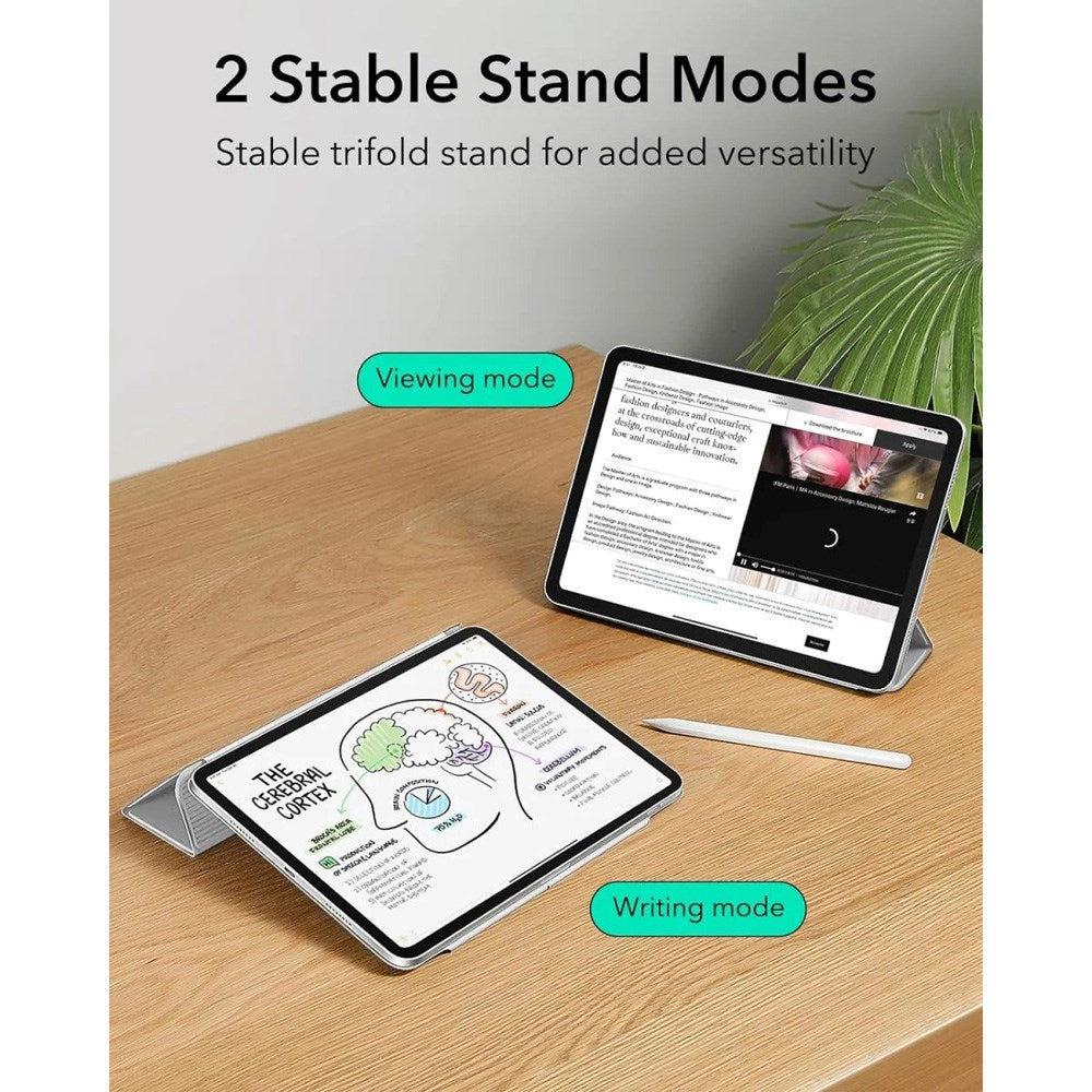 ESR iPad Pro 13" (2025 / 2024) Rebound Magnetic Flip Deksel - Grå