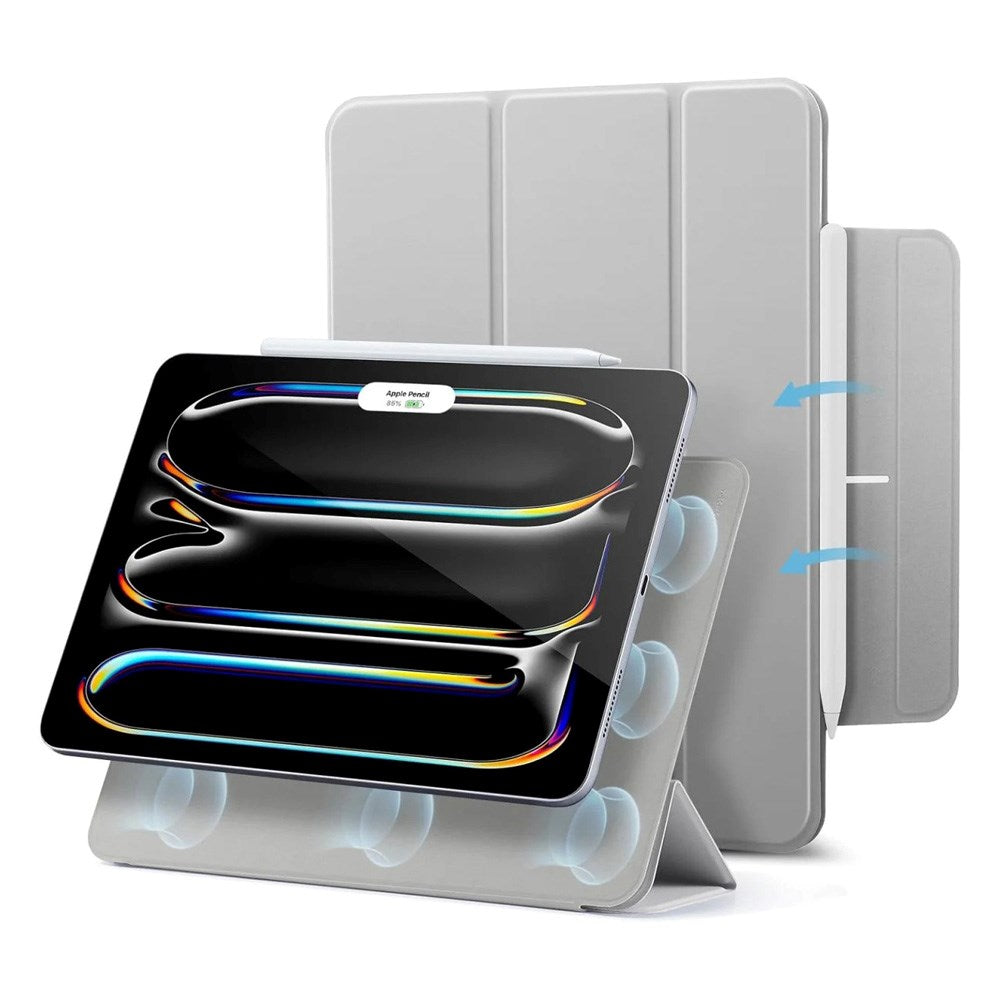 ESR iPad Pro 13" (2025 / 2024) Rebound Magnetic Flip Deksel - Grå