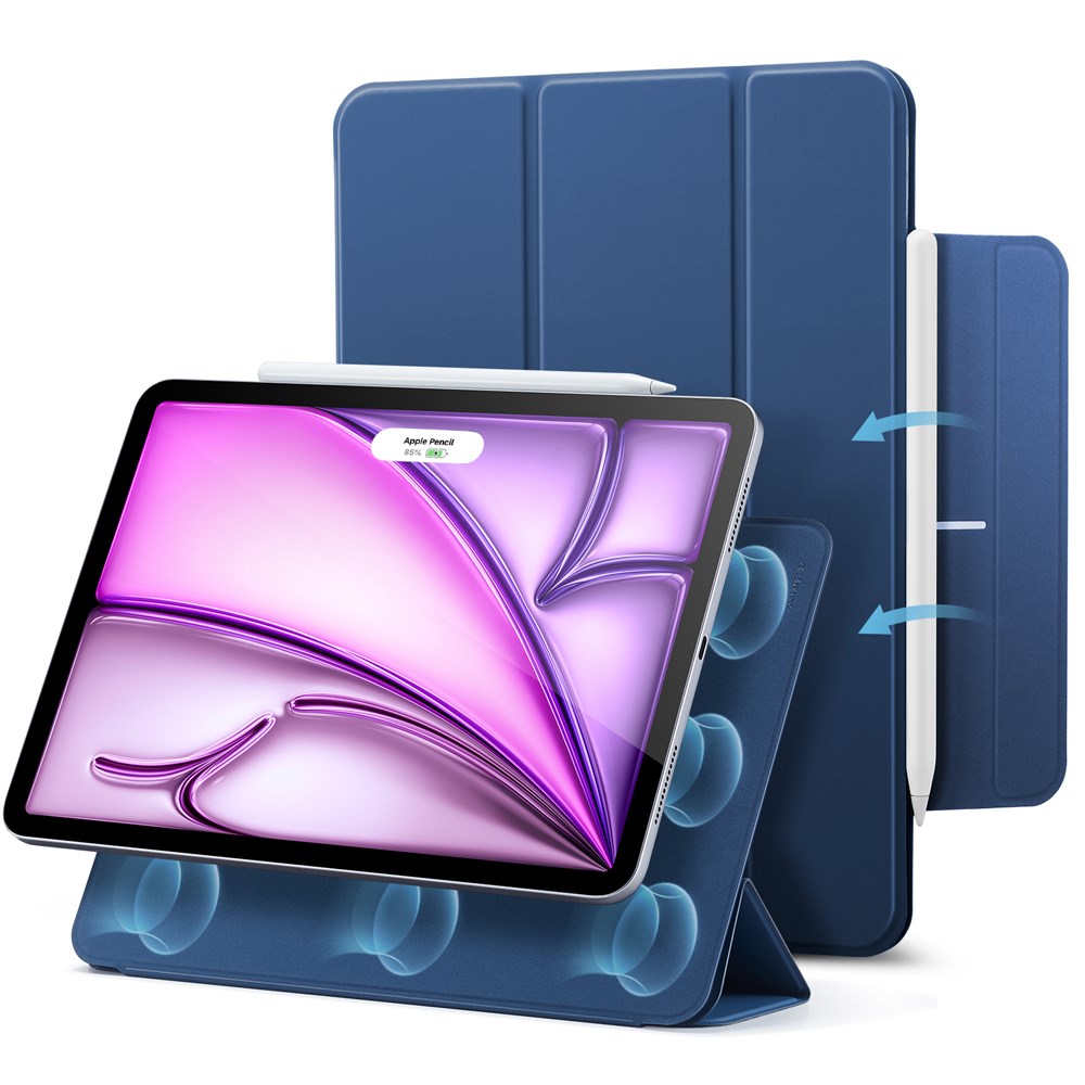 ESR iPad Air 13" (2026 / 2025 / 2024) Rebound Magnetic Flip Deksel - Blå