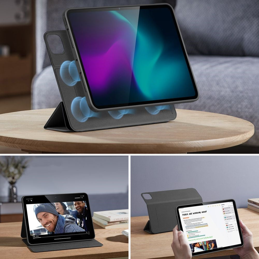 iPad Pro 11" (2025 / 2024) ESR Rebound Hybrid Flip Deksel - Svart