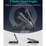 ESR iPad Air 13" (2026 / 2025 / 2024) Shift Flip Deksel med Avtakbart Deksel - Svart