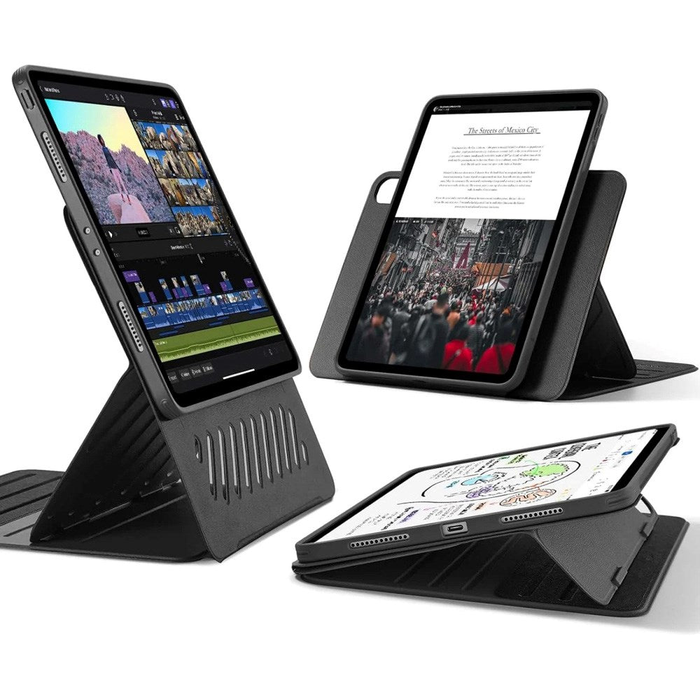 ESR iPad Air 13" (2026 / 2025 / 2024) Shift Flip Deksel med Avtakbart Deksel - Svart