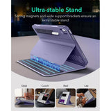 ESR iPad Air 13" (2026 / 2025 / 2024) Shift Flip Deksel med Avtakbart Deksel - Lilla