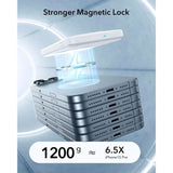ESR Qi2 MagSlim PowerBank m. Kickstand - 15W / 5000 mAh - MagSafe Kompatibel - Hvit