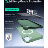 ESR iPhone 16 Cyber Armor Deksel med Kickstand - MagSafe Kompatibel - Grønn