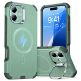 ESR iPhone 16 Cyber Armor Deksel med Kickstand - MagSafe Kompatibel - Grønn