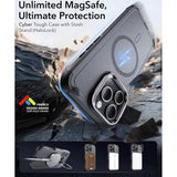 ESR iPhone 16 Pro Cyber Armor Deksel med Kickstand - MagSafe Kompatibel - Grå