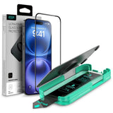 ESR iPhone 16 Armorite Skjermbeskyttelse Herdet glass m. Monteringsboks - Gjennomsiktig