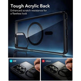 ESR Samsung Galaxy S25 Ultra Classic Hybrid Deksel - MagSafe Kompatibel - Gjennomsiktig / Svart