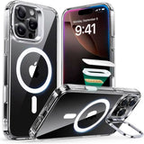 ESR iPhone 16 Pro Max Classic Hybrid Deksel m. Kickstand - MagSafe Kompatibel - Gjennomsiktig