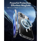 ESR iPhone 16 Classic Hybrid Deksel med Camera Control-Knapp - MagSafe Kompatibel - Gjennomsiktig