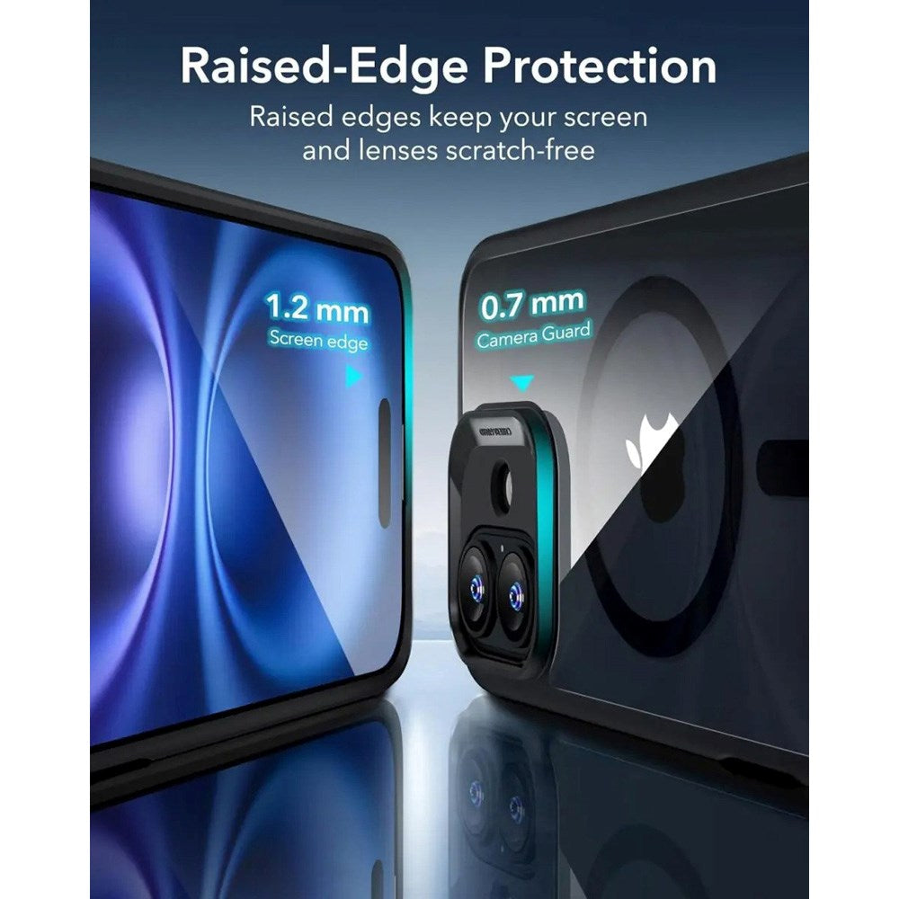 ESR iPhone 16 Classic Hybrid Deksel med Camera Control-Knapp - MagSafe Kompatibel - Gjennomsiktig / Svart