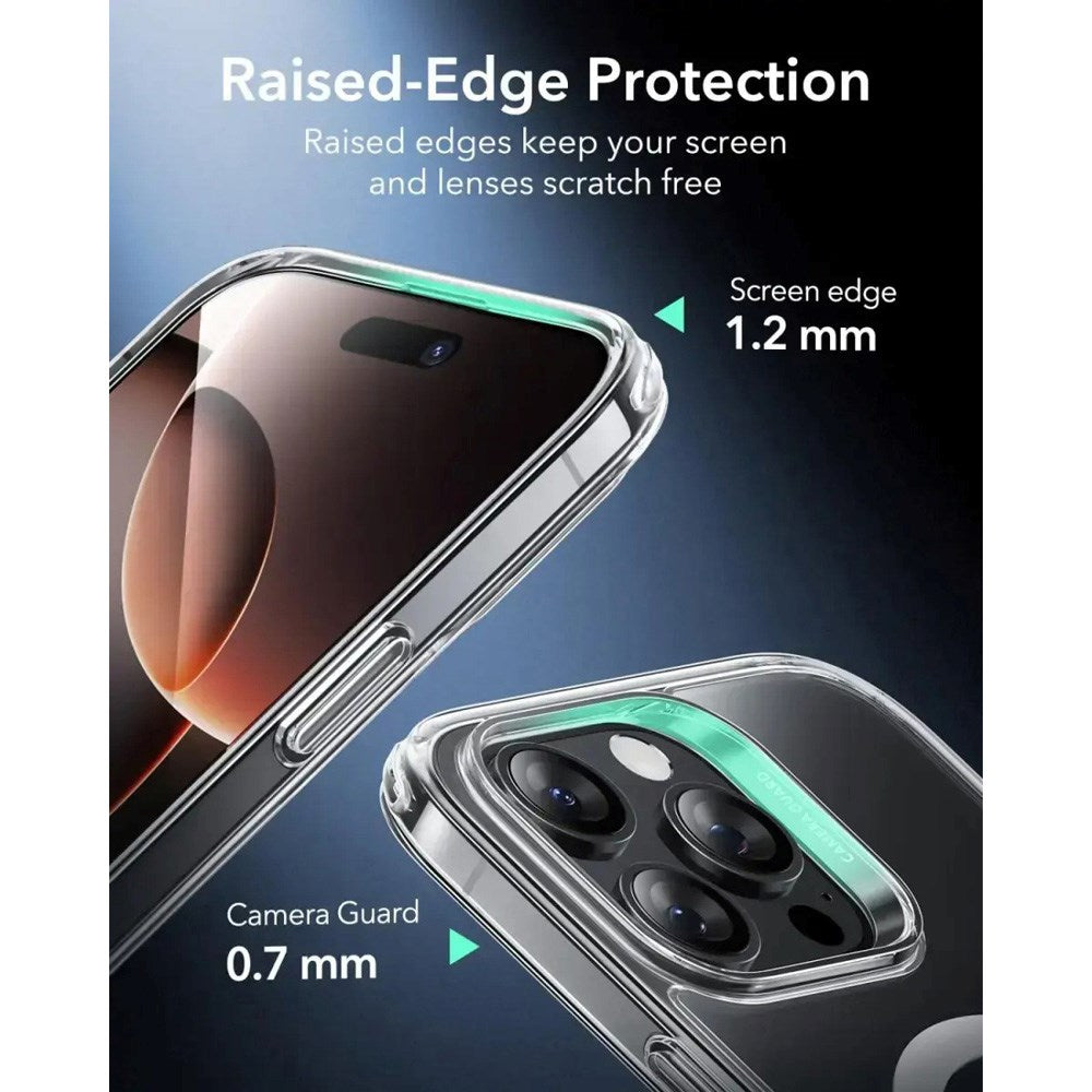 ESR iPhone 16 Pro Max Classic Hybrid Deksel med Camera Control-Knapp - MagSafe Kompatibel - Gjennomsiktig