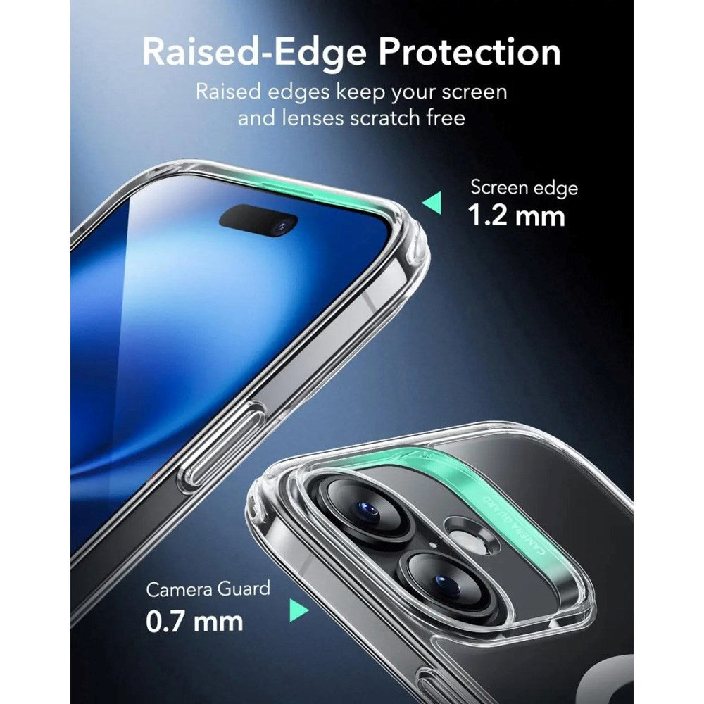 ESR iPhone 16 Plus Classic Hybrid Deksel med Camera Control-Knapp - MagSafe Kompatibel - Gjennomsiktig
