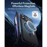 ESR iPhone 17 Classic Hybrid Deksel med Kamerakontrollknapp – MagSafe Kompatibel – Matt Svart