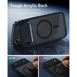 ESR iPhone Air Classic Hybrid Deksel med Kamerakontrollknapp – MagSafe Kompatibel – Matt Svart