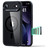 ESR iPhone Air Classic Hybrid Deksel med Kamerakontrollknapp – MagSafe Kompatibel – Gjennomsiktig / Svart