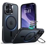 ESR iPhone 17 Classic Hybrid Stash Case med Kickstand – MagSafe Kompatibel – Matt Svart