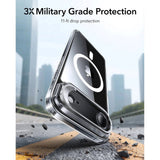 ESR iPhone Air Classic Hybrid Stash Case med Kickstand – MagSafe Kompatibel – Gjennomsiktig