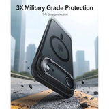 ESR iPhone Air Classic Hybrid Stash Case med Kickstand – MagSafe Kompatibel – Matt Svart