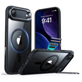 ESR iPhone Air Classic Hybrid Stash Case med Kickstand – MagSafe Kompatibel – Gjennomsiktig / Svart