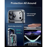 ESR iPhone 17 Pro Max Classic Hybrid Deksel med Kamerakontrollknapp – MagSafe Kompatibel – Gjennomsiktig