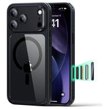 ESR iPhone 17 Pro Max Classic Hybrid Deksel med Kamerakontrollknapp – MagSafe Kompatibel – Gjennomsiktig / Svart