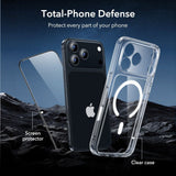 iPhone 17 Pro ESR Classic Hybrid Set m. Bak Deksel & Herdet Skjermbeskyttelsesglass - MagSafe Kompatibel - Gjennomsiktig