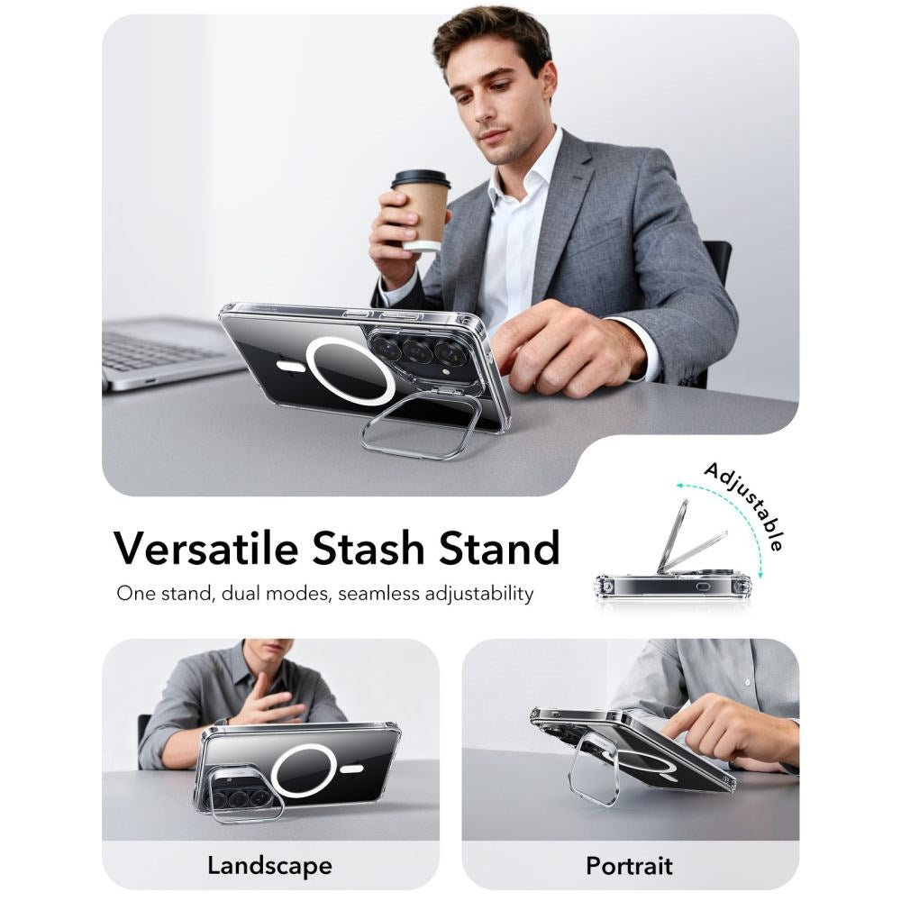 Samsung Galaxy S26 ESR Classic Hybrid Kickstand Deksel - MagSafe Kompatibel - Gjennomsiktig