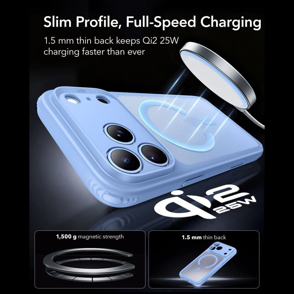 iPhone 18 Pro Max / 17 Pro Max ESR Classic Hybrid Deksel - MagSafe Kompatibel - Blå