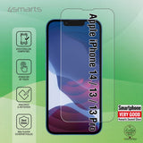 iPhone 17e / 16e / 14 / 13 / 13 Pro 4smarts Second Glass Skjermbeskytter - Gjennomsiktig
