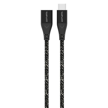 4smarts 60W USB-C Forlengelseskabel - 1.5m - Monokrom