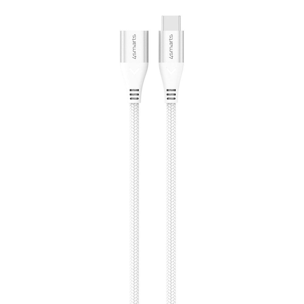 4smarts 60W USB-C Forlengelseskabel - 1.5m - Hvit