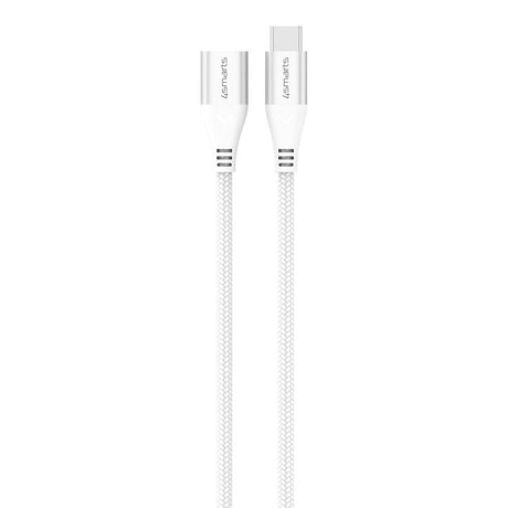 4smarts 60W USB-C Forlengelseskabel - 1.5m - Hvit