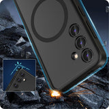 Samsung Galaxy S24 Ultra Tech-Protect Magmat Deksel - MagSafe Kompatibel - Matt Svart