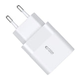 Tech-Protect 30W Veggladere m. 1 x USB-C & 1 x USB-A - Hvit