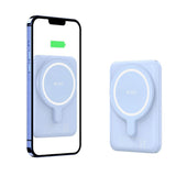 Tech-Protect LifeMag Trådløs Powerbank 5000 mAh - MagSafe Kompatibel - Blå