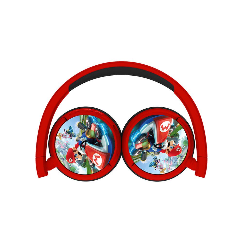 Mariokart OTL On-Ear Trådløse Hodetelefoner for Barn – Rød / Svart